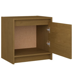 Table de chevet Marron miel 40x30,5x40 cm Bois de pin massif