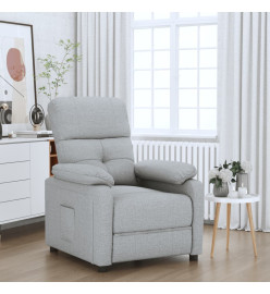 Fauteuil inclinable Gris clair Tissu