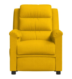 Fauteuil électrique de massage Jaune Velours