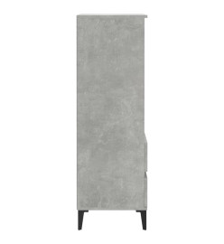 Buffet haut Gris béton 40x36x110 cm Bois d'ingénierie