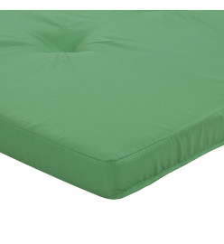 Coussins de chaise longue lot de 2 vert tissu oxford