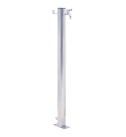 Colonne à eau de jardin 100 cm acier inoxydable rond