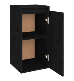 Armoire murale Noir 30x30x60 cm Bois de pin massif