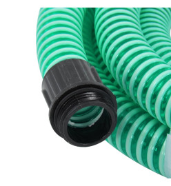 Tuyau d'aspiration avec raccords en laiton vert 1,1" 4 m PVC