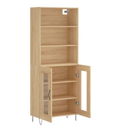 Buffet haut Chêne sonoma 69,5x34x180 cm Bois d'ingénierie