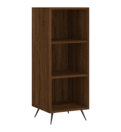 Armoire à étagères chêne marron 34,5x32,5x90 cm bois ingénierie