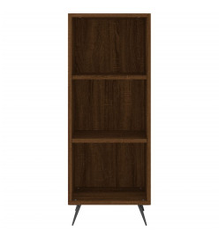 Armoire à étagères chêne marron 34,5x32,5x90 cm bois ingénierie