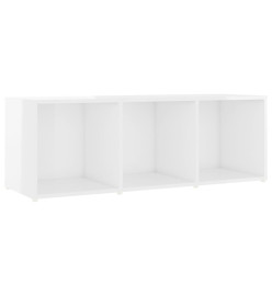 Meubles TV 4 pcs Blanc brillant 107x35x37 cm Aggloméré