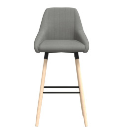 Tabouret de bar Gris clair Tissu