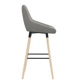 Tabouret de bar Gris clair Tissu