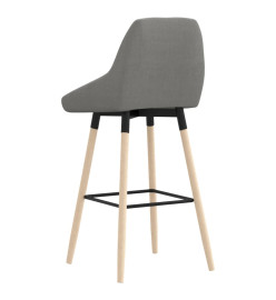 Tabouret de bar Gris clair Tissu