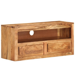 Meuble TV 88x30x40 cm Bois d'acacia massif