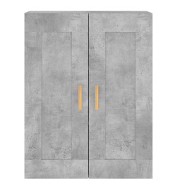 Armoires murales 2 pcs gris béton bois d'ingénierie