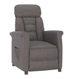 Fauteuil inclinable Gris Similicuir