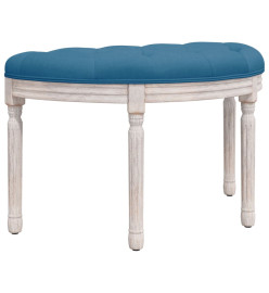 Banc Bleu 81,5x41x49 cm Velours