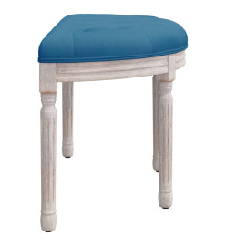 Banc Bleu 81,5x41x49 cm Velours