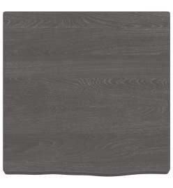 Étagère murale gris foncé 40x40x4 cm bois chêne massif traité