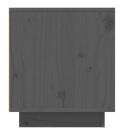 Meuble TV Gris 110x35x40,5 cm Bois de pin massif