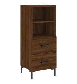 Buffet Chêne marron 34,5x34x90 cm Bois d'ingénierie