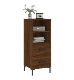 Buffet Chêne marron 34,5x34x90 cm Bois d'ingénierie