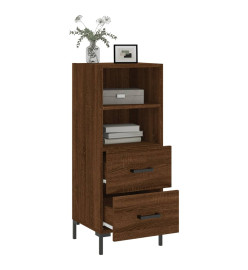 Buffet Chêne marron 34,5x34x90 cm Bois d'ingénierie