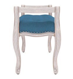 Banc Bleu 110x45x60 cm Velours