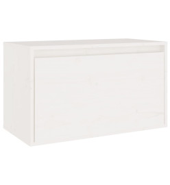 Meubles TV 3 pcs Blanc Bois massif de pin