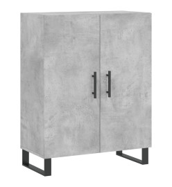 Buffet haut Gris béton 69,5x34x180 cm Bois d'ingénierie