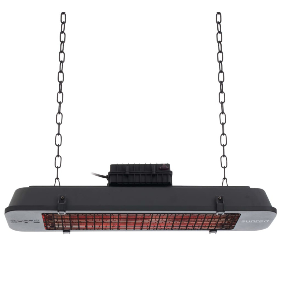 Sunred Chauffage suspendu Royal Diamond Dark 2500 W Noir