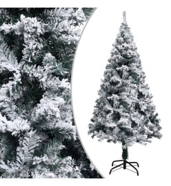 Arbre de Noël artificiel avec LED et boules LED Vert 120 cm