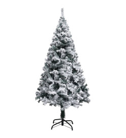 Arbre de Noël artificiel avec LED et boules LED Vert 120 cm