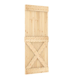 Porte 80x210 cm bois massif de pin