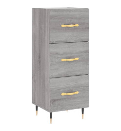 Buffet haut Sonoma gris 34,5x34x180 cm Bois d'ingénierie