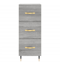 Buffet haut Sonoma gris 34,5x34x180 cm Bois d'ingénierie