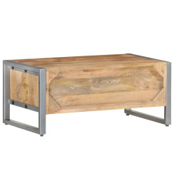 Table basse 95x50x40 cm Bois de manguier brut