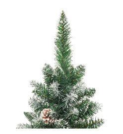 Sapin de Noël artificiel mince avec support 180 cm PVC