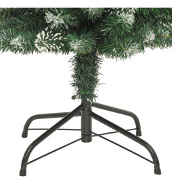 Sapin de Noël artificiel mince avec support 180 cm PVC