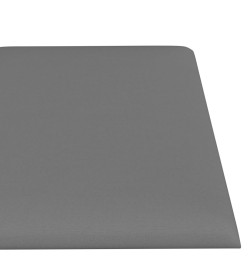 Panneaux muraux 12 pcs Gris clair 30x15 cm Tissu 0,54 m²