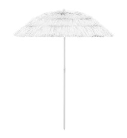 Parasol de plage Hawaii Blanc 180 cm