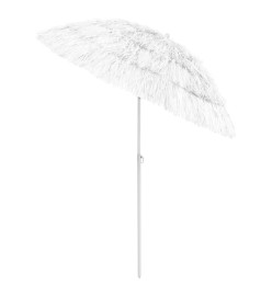 Parasol de plage Hawaii Blanc 180 cm