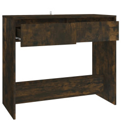 Table console Chêne fumé 89x41x76,5 cm Acier