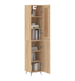 Buffet haut Chêne sonoma 34,5x34x180 cm Bois d'ingénierie