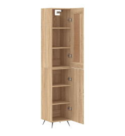 Buffet haut Chêne sonoma 34,5x34x180 cm Bois d'ingénierie