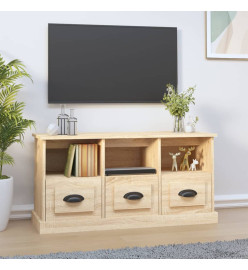 Meuble TV chêne sonoma 100x35x50 cm bois d'ingénierie