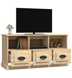 Meuble TV chêne sonoma 100x35x50 cm bois d'ingénierie