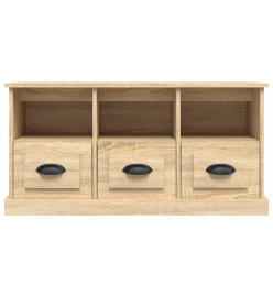 Meuble TV chêne sonoma 100x35x50 cm bois d'ingénierie