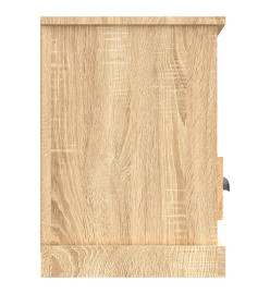 Meuble TV chêne sonoma 100x35x50 cm bois d'ingénierie