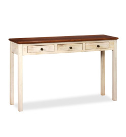 Table console Bois de manguier Sesham massif 120x30x76 cm