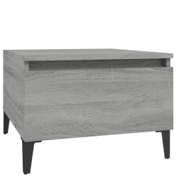 Table d'appoint Sonoma gris 50x46x35 cm Bois d'ingénierie