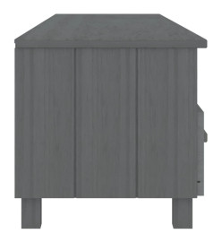 Meuble TV HAMAR Gris foncé 158x40x40 cm Bois massif de pin